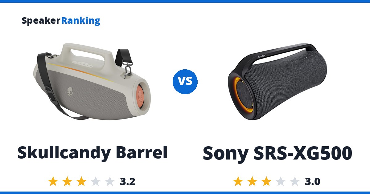 Skullcandy Barrel vs Sony SRS-XG500
