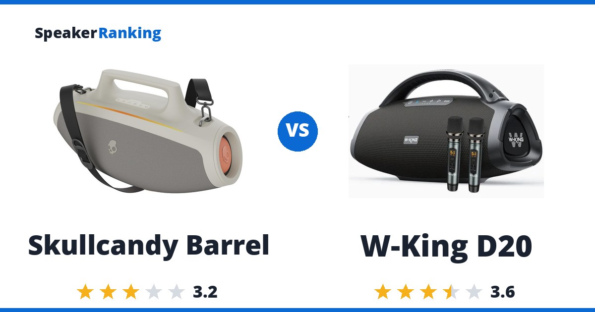 Skullcandy Barrel vs W-King D20