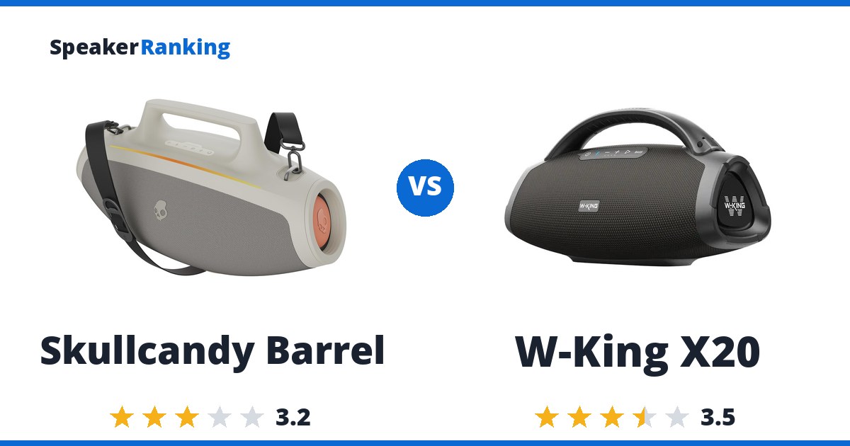 Skullcandy Barrel vs W-King X20