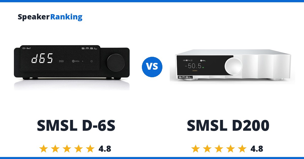 SMSL D-6S vs SMSL D200