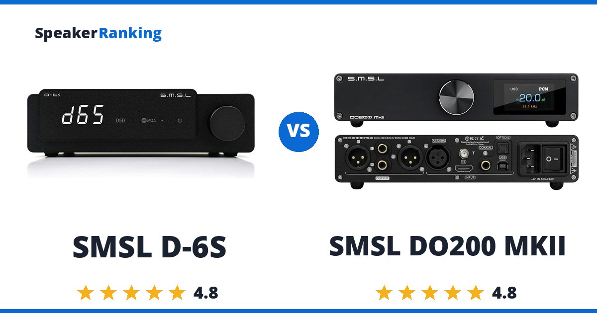 SMSL D-6S vs SMSL DO200 MKII