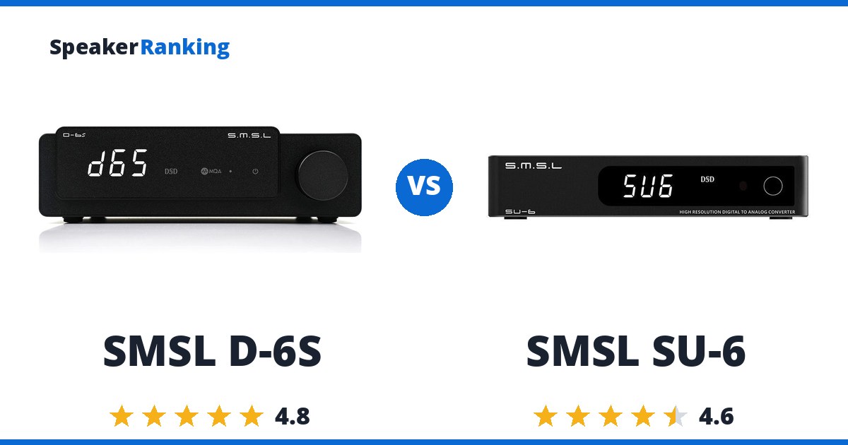 SMSL D-6S vs SMSL SU-6