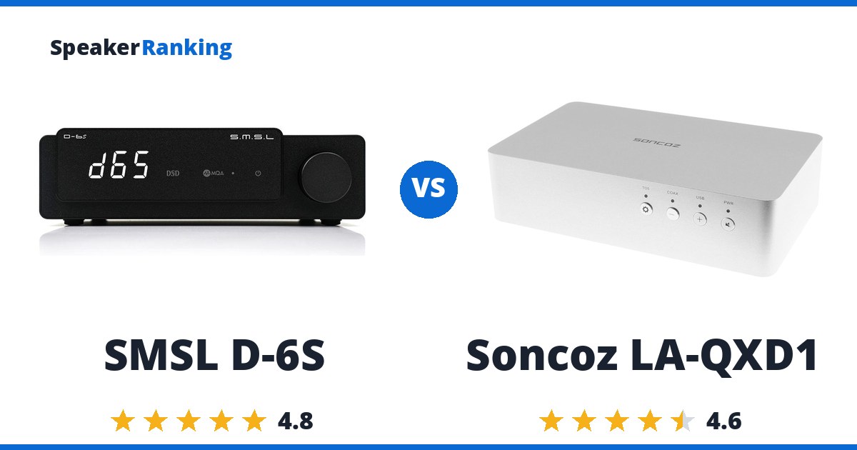 SMSL D-6S vs Soncoz LA-QXD1