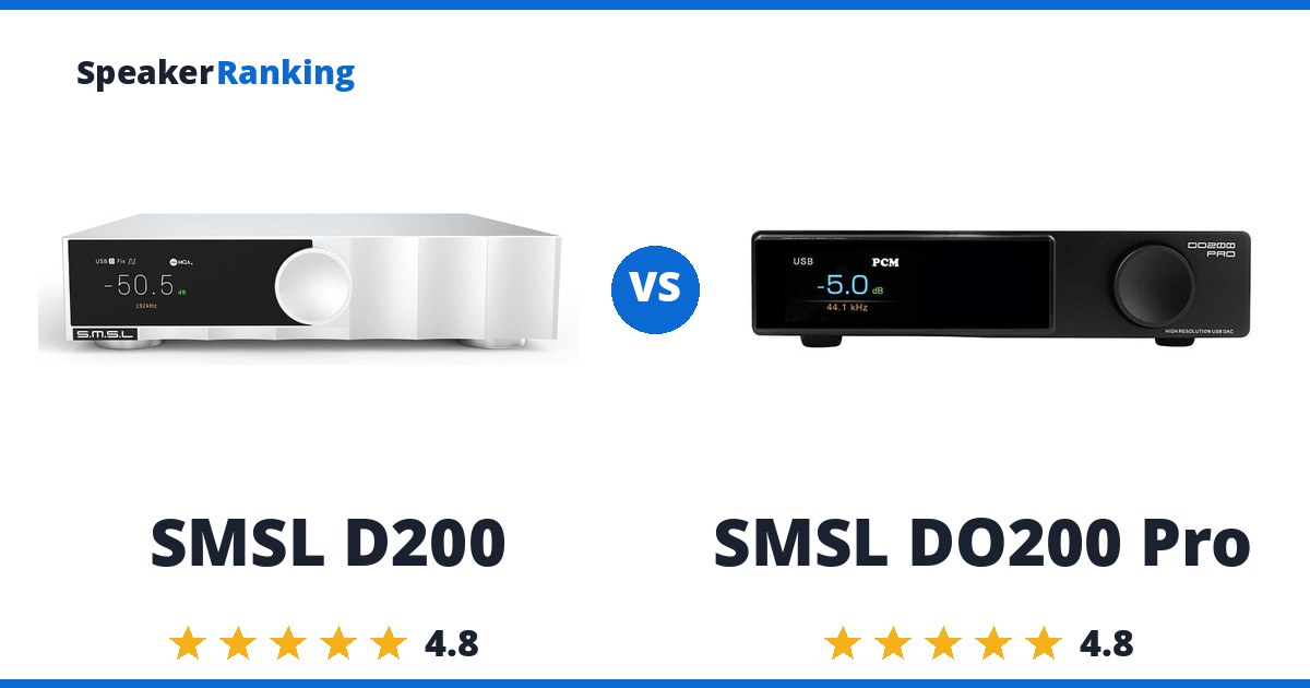 SMSL D200 vs SMSL DO200 Pro