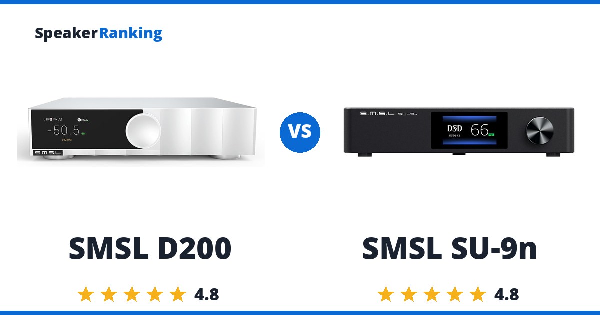 SMSL D200 vs SMSL SU-9n