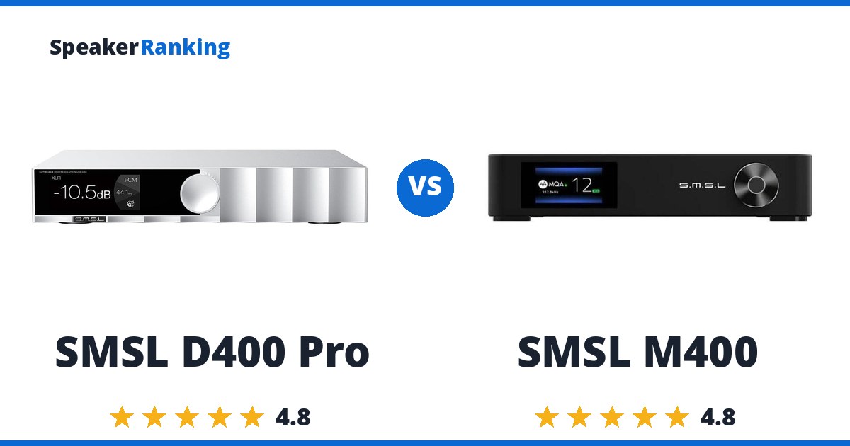 SMSL D400 Pro vs SMSL M400
