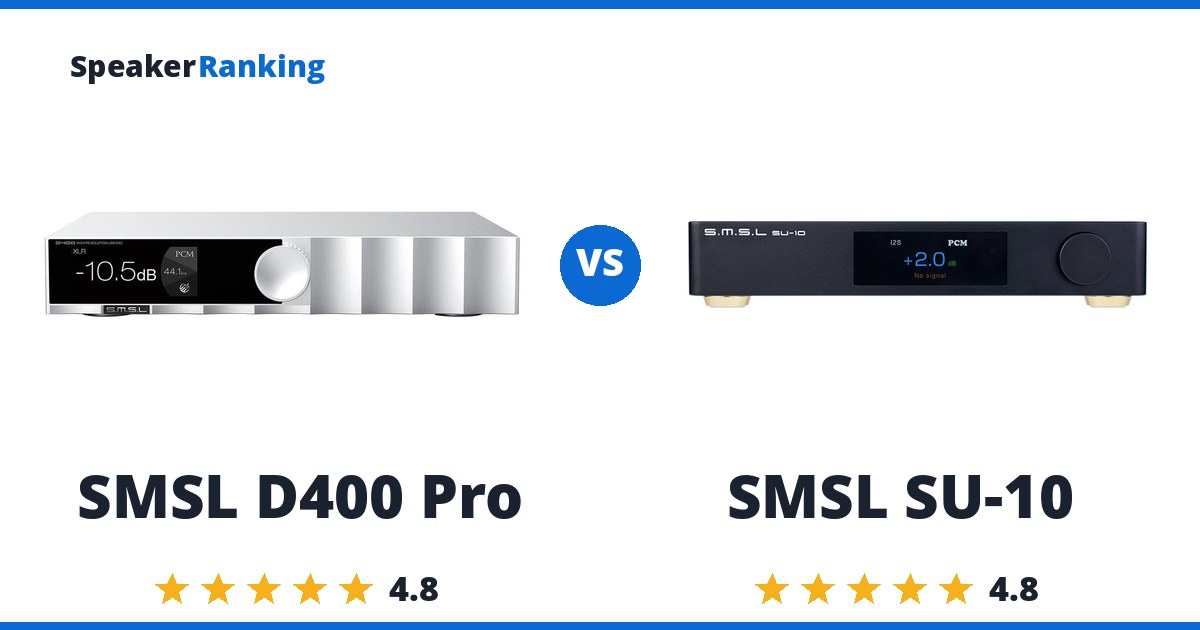 SMSL D400 Pro vs SMSL SU-10