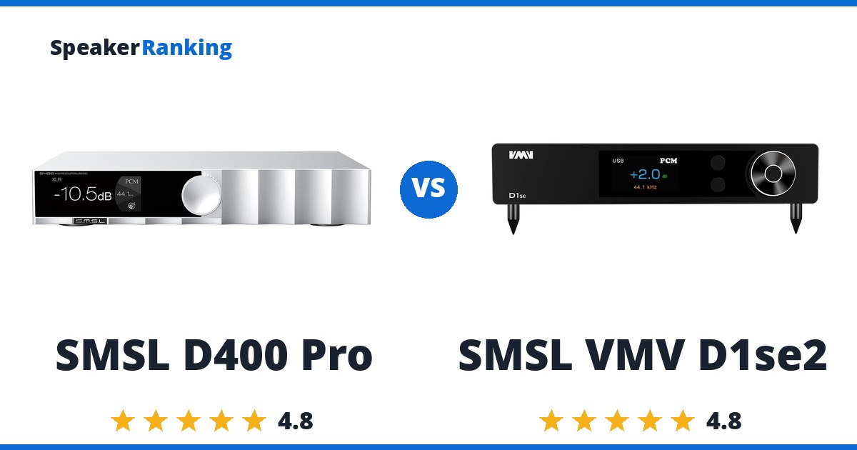 SMSL D400 Pro vs SMSL VMV D1se2
