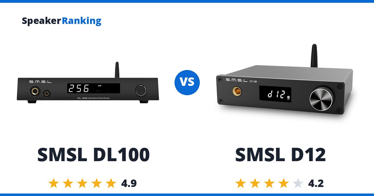 SMSL DL100 vs SMSL D12