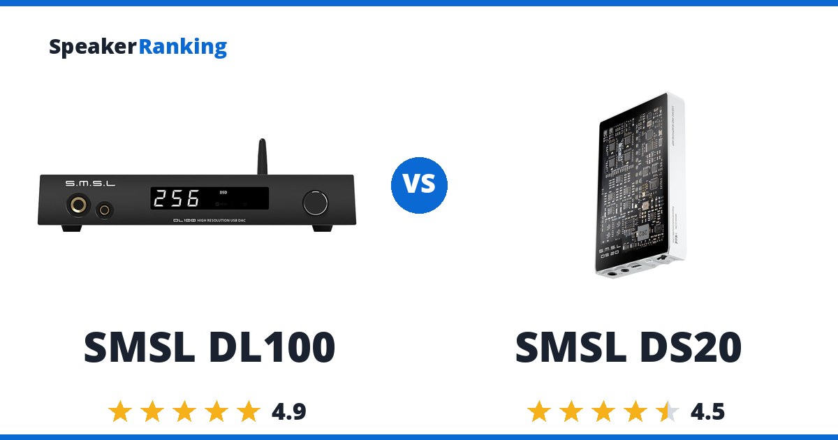 SMSL DL100 vs SMSL DS20