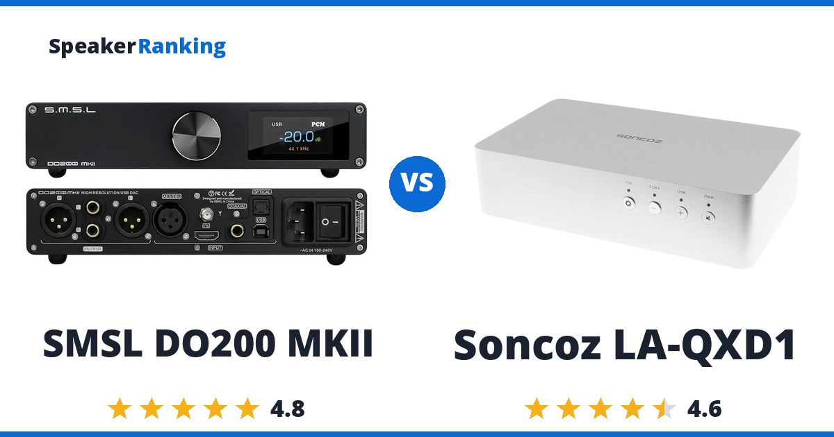 SMSL DO200 MKII vs Soncoz LA-QXD1