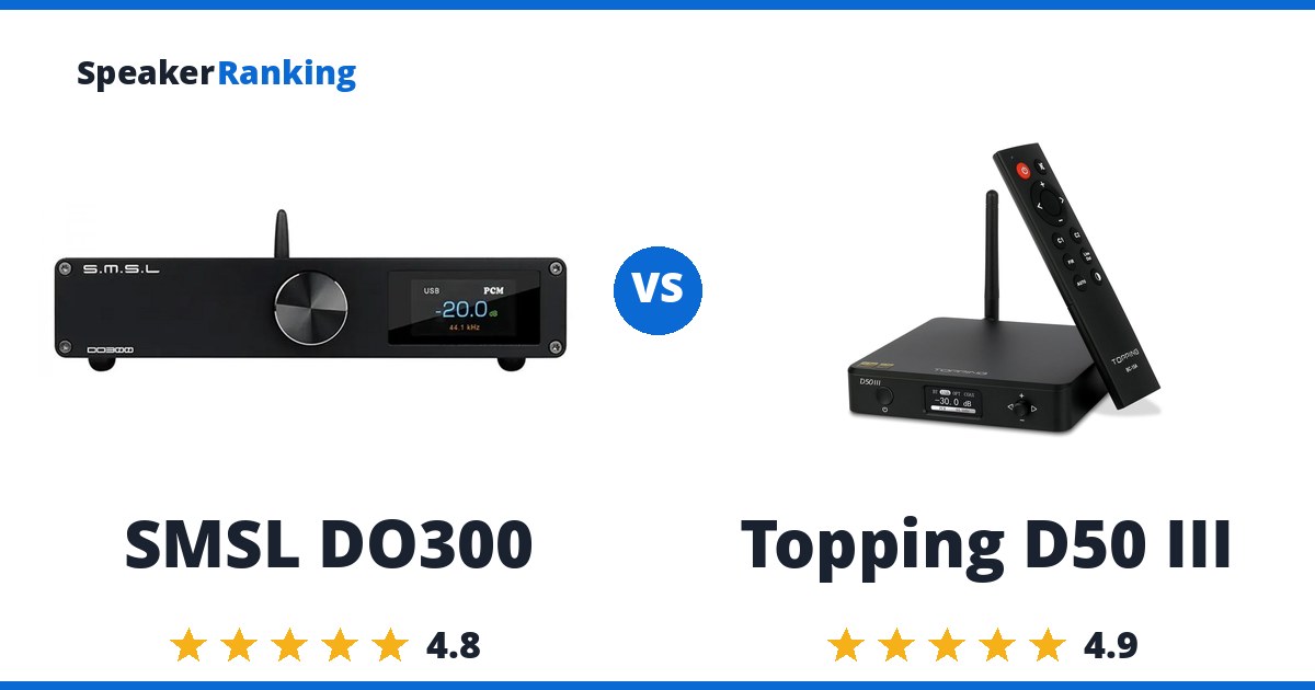 SMSL DO300 vs Topping D50 III