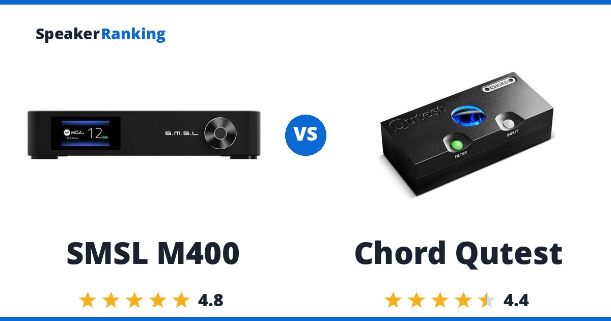 SMSL M400 vs Chord Qutest
