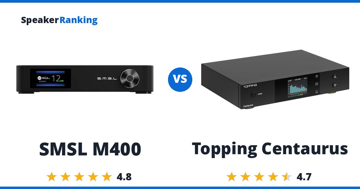 SMSL M400 vs Topping Centaurus