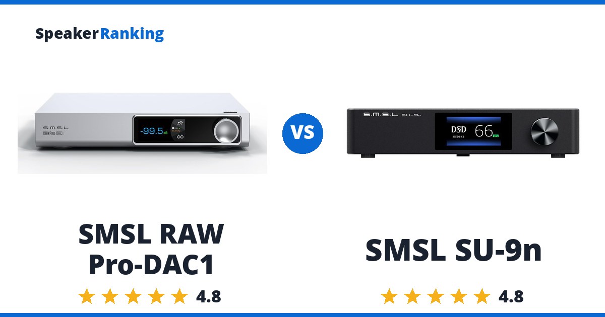 SMSL RAW Pro-DAC1 vs SMSL SU-9n