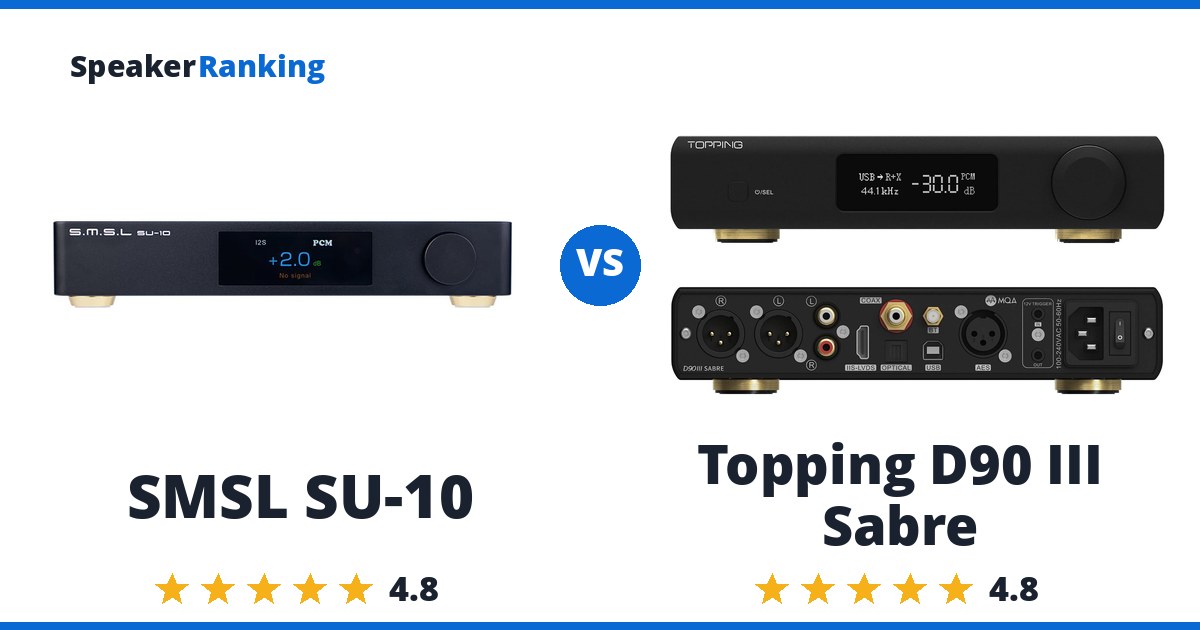 SMSL SU-10 vs Topping D90 III Sabre