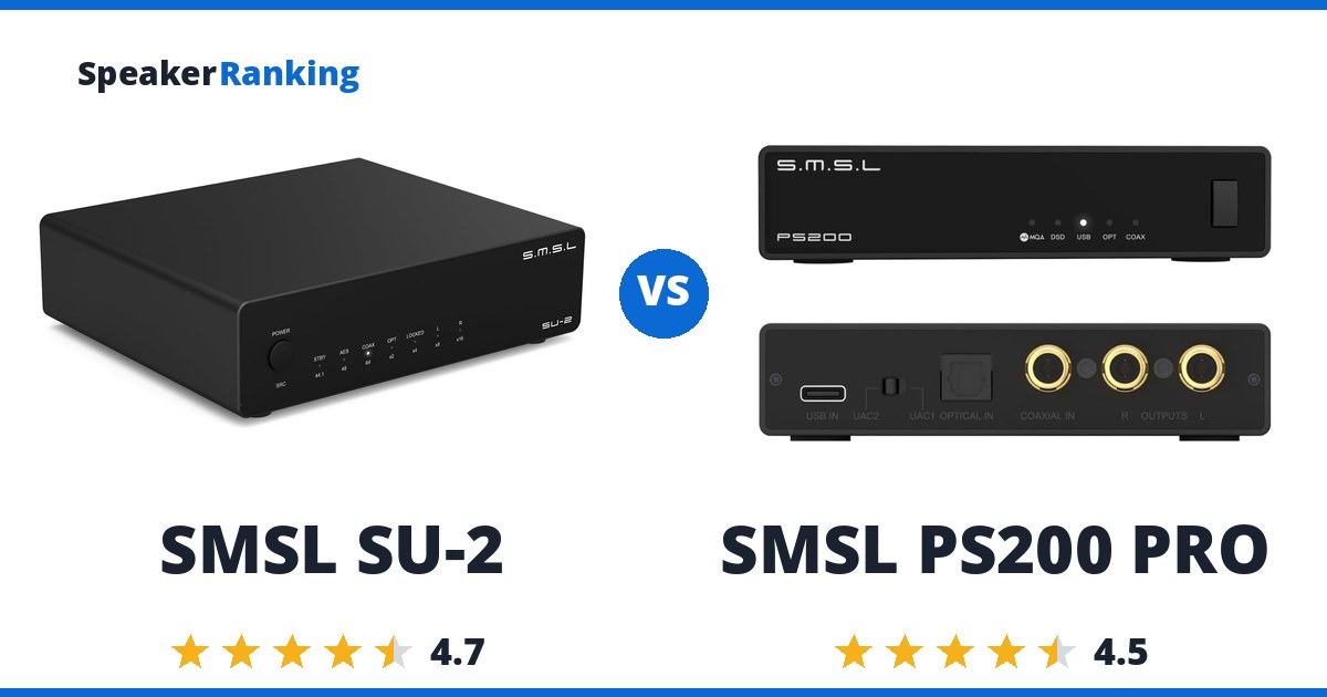 SMSL SU-2 vs SMSL PS200 PRO