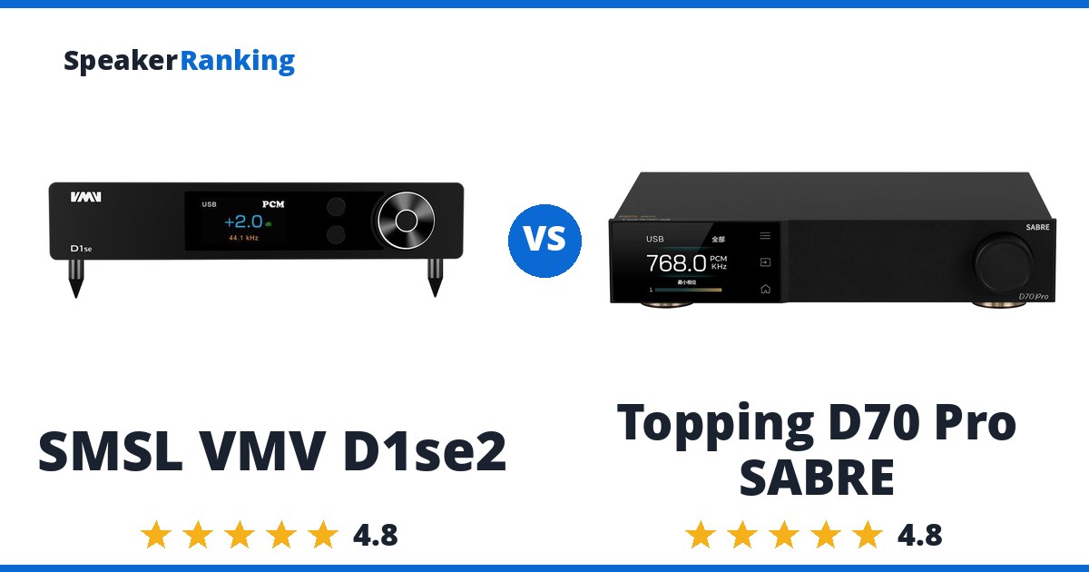 SMSL VMV D1se2 vs Topping D70 Pro SABRE