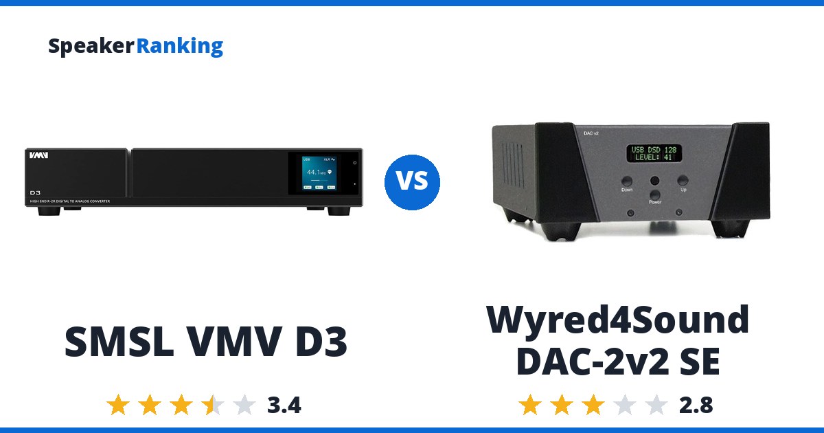 SMSL VMV D3 vs Wyred4Sound DAC-2v2 SE