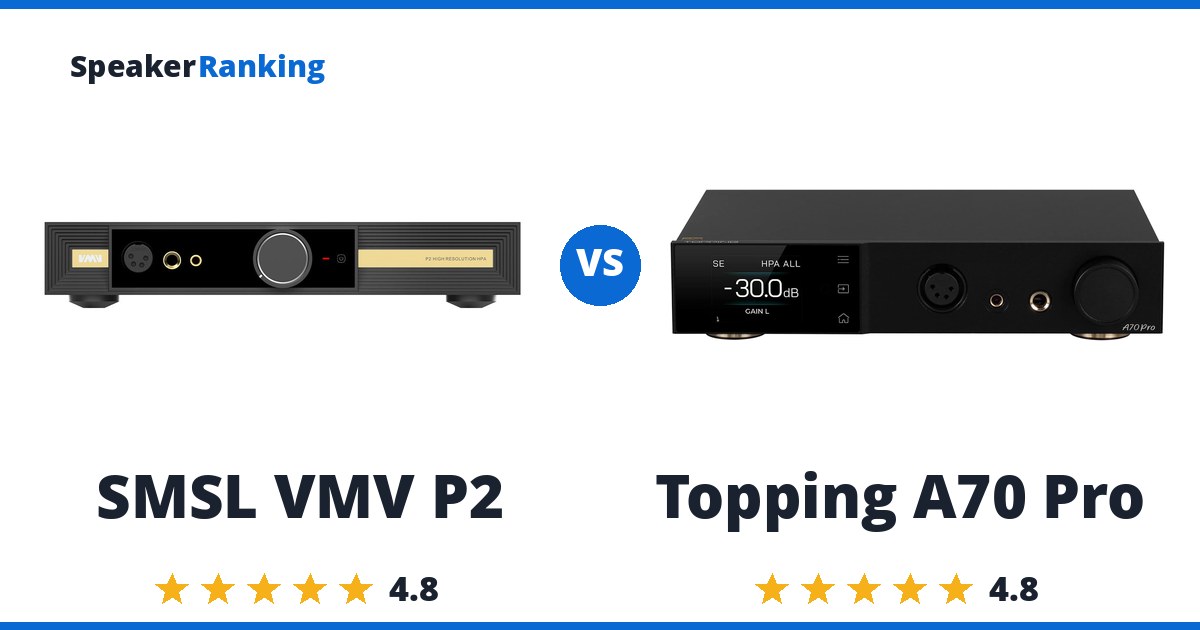 SMSL VMV P2 vs Topping A70 Pro