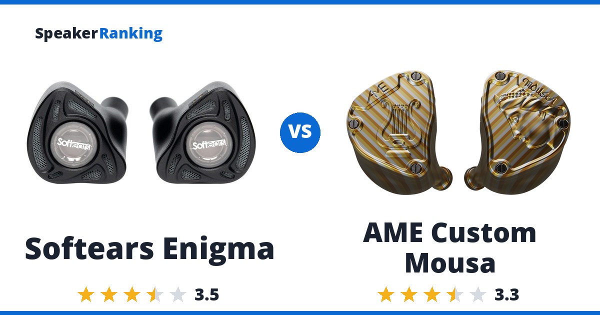 Softears Enigma vs AME Custom Mousa