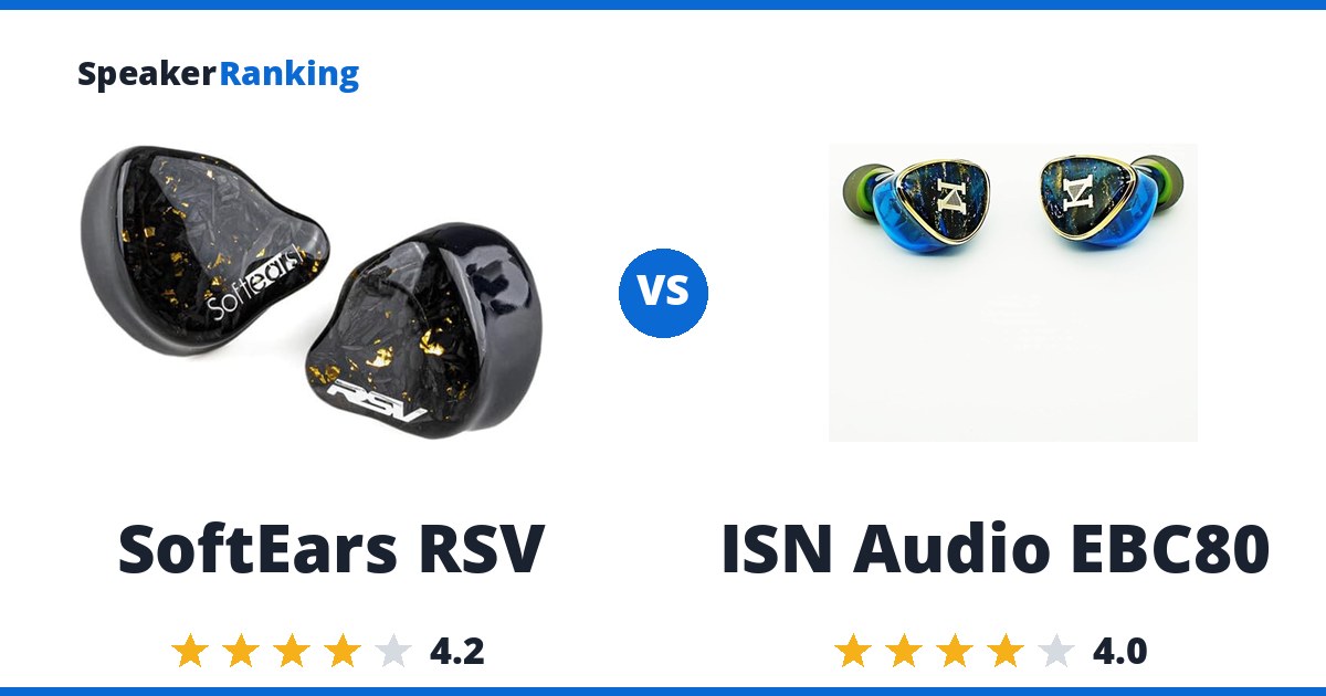 SoftEars RSV vs ISN Audio EBC80