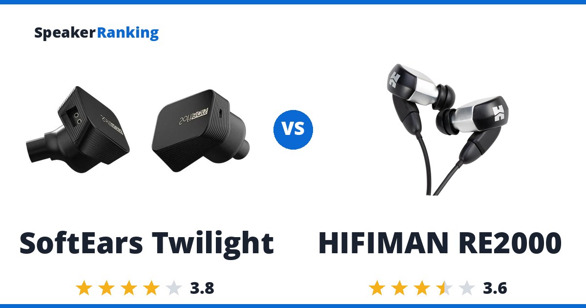 SoftEars Twilight vs HIFIMAN RE2000