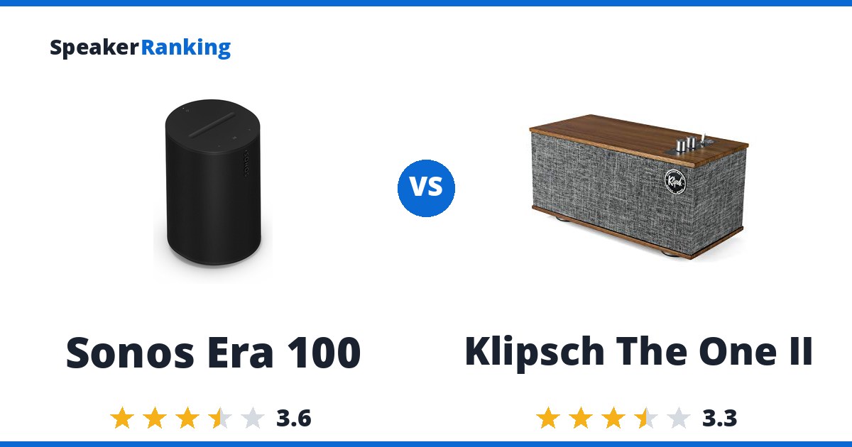 Sonos Era 100 vs Klipsch The One II
