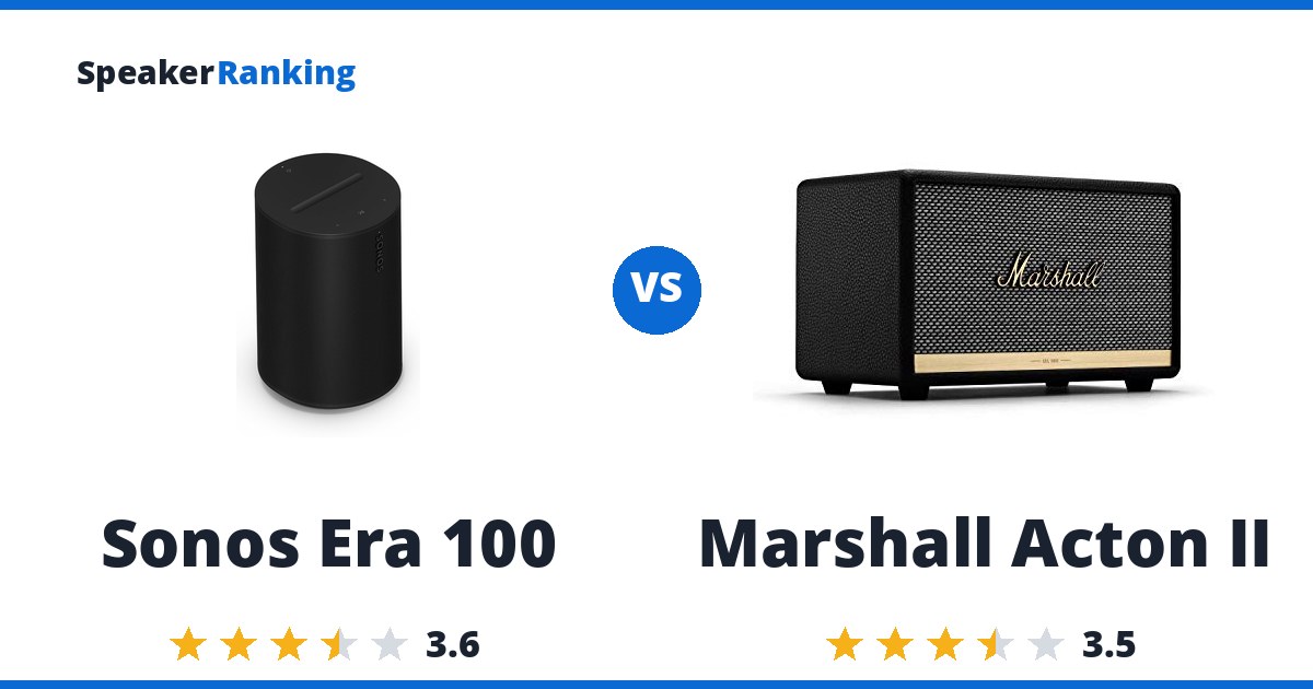 Sonos Era 100 vs Marshall Acton II