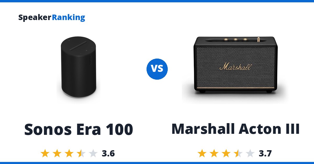 Sonos Era 100 vs Marshall Acton III