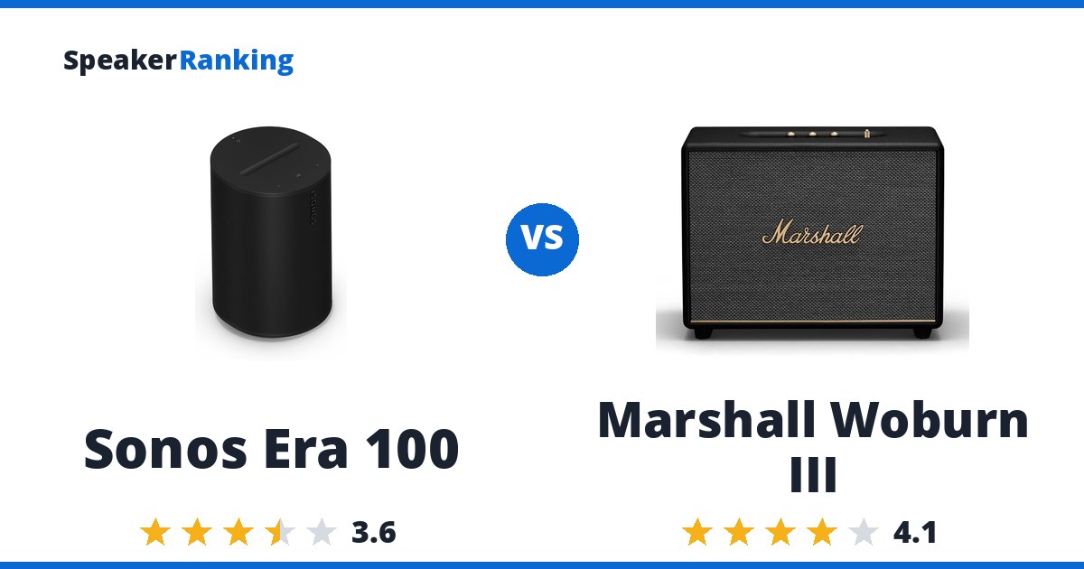 Sonos Era 100 vs Marshall Woburn III