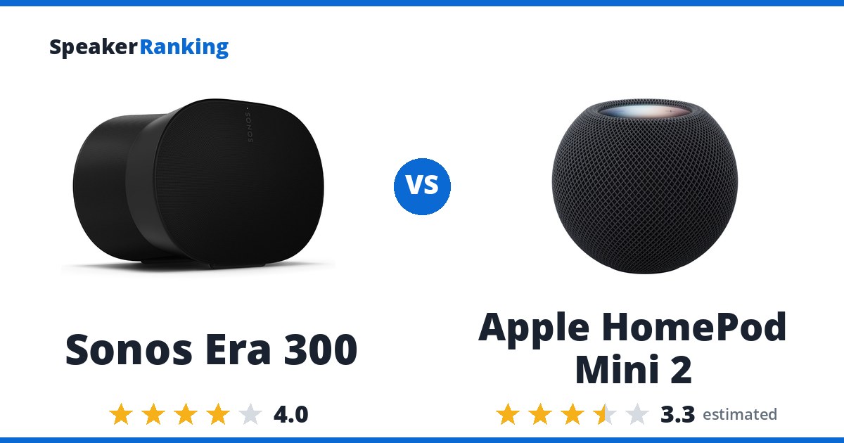 Sonos Era 300 vs Apple HomePod Mini 2