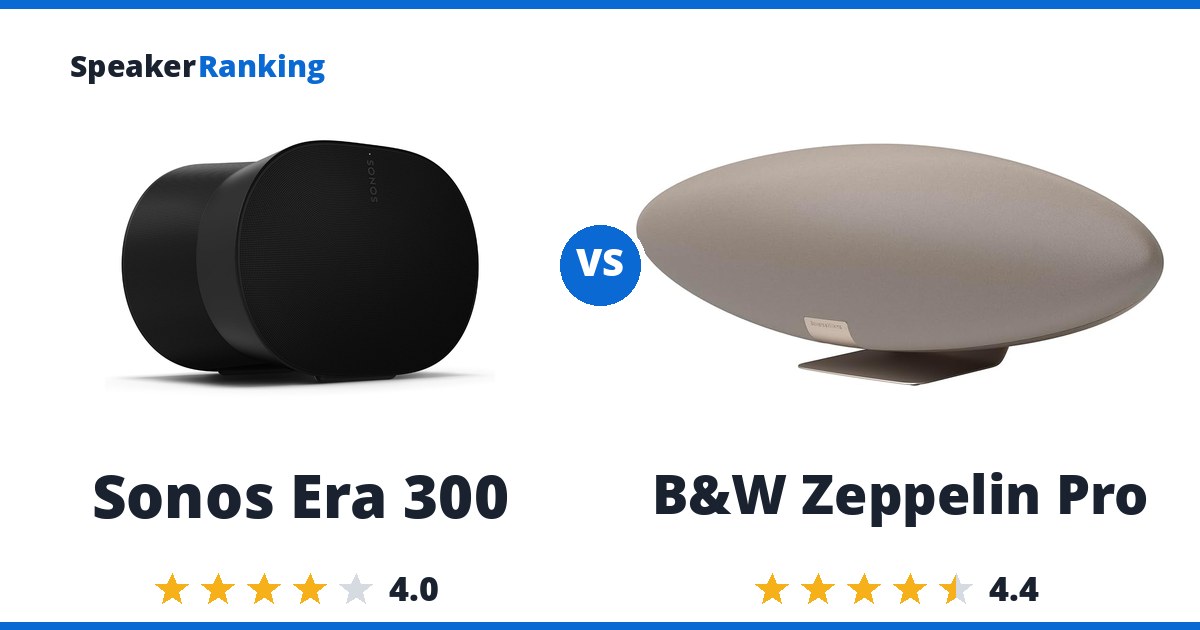 Sonos Era 300 vs B&W Zeppelin Pro
