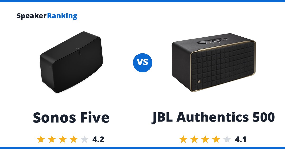 Sonos Five vs JBL Authentics 500