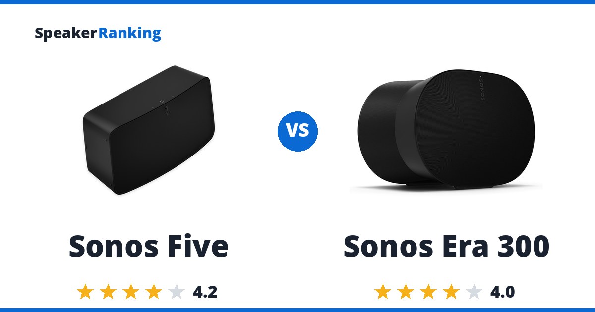 Sonos Five vs Sonos Era 300