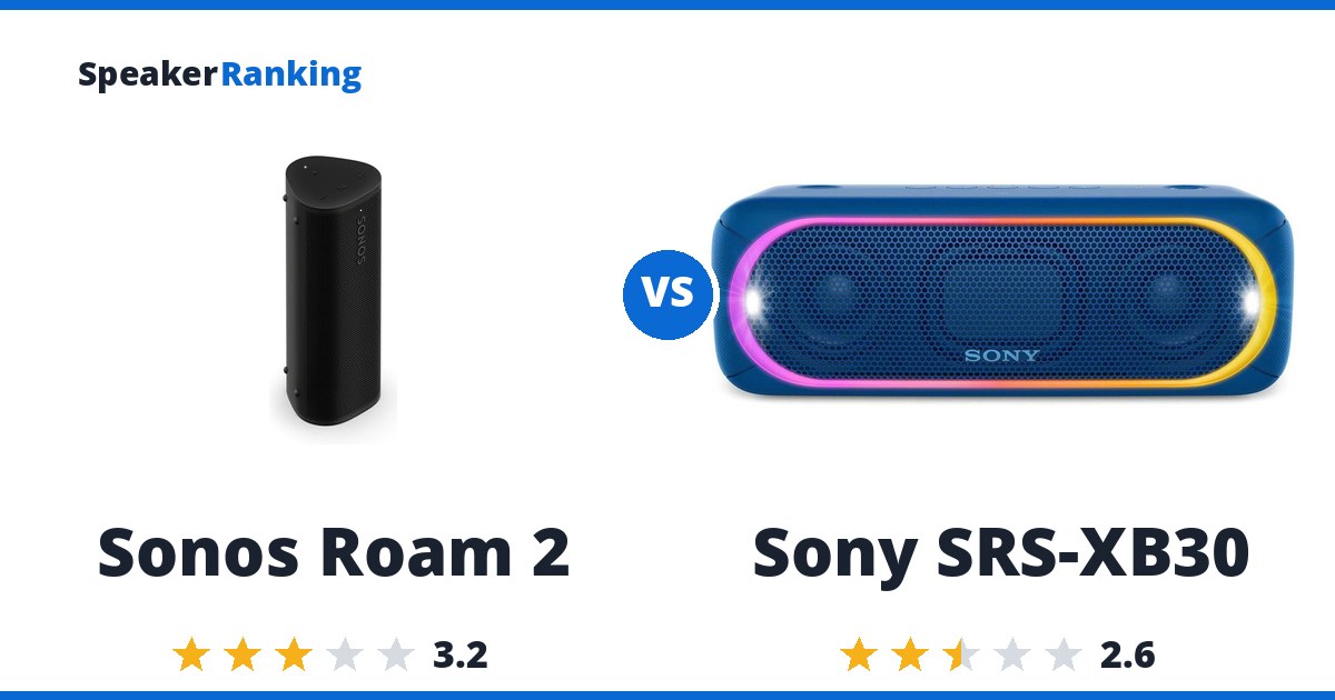 Sonos Roam 2 vs Sony SRS-XB30