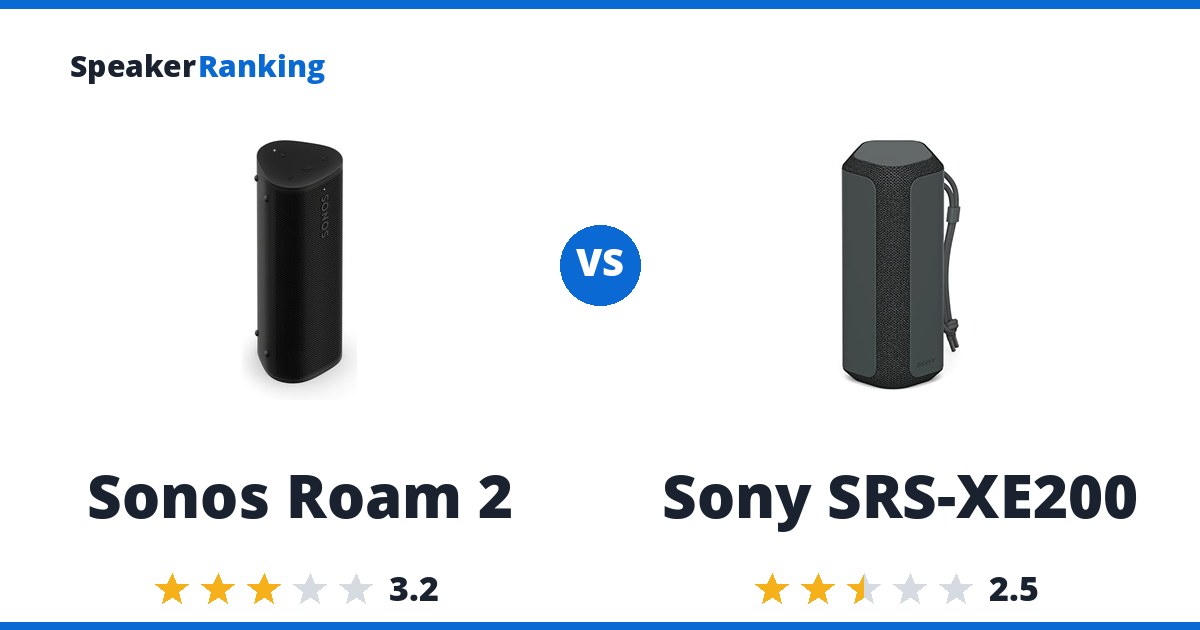 Sonos Roam 2 vs Sony SRS-XE200