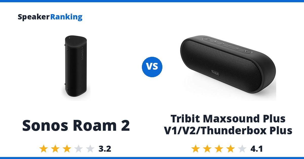 Sonos Roam 2 vs Tribit Maxsound Plus V1/V2/Thunderbox Plus