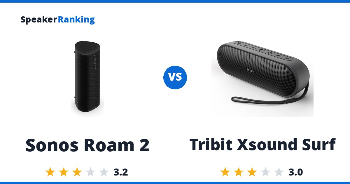 Sonos Roam 2 vs Tribit Xsound Surf