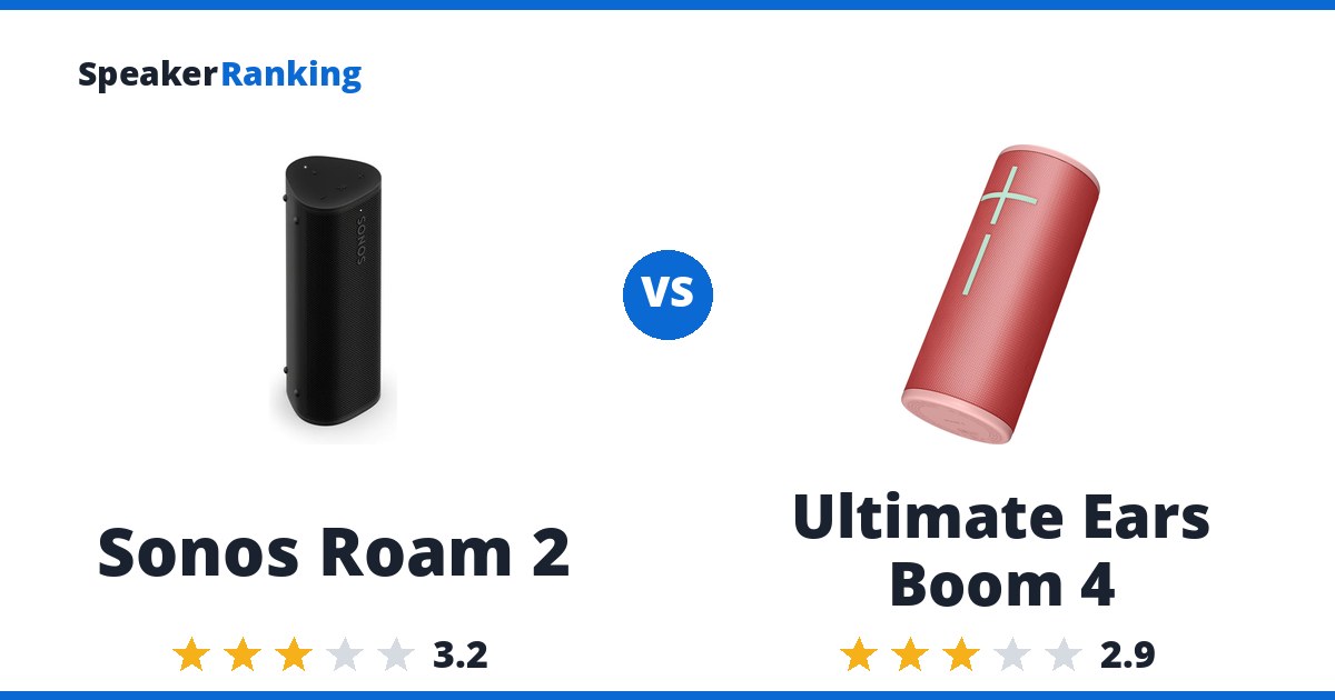 Sonos Roam 2 vs Ultimate Ears Boom 4