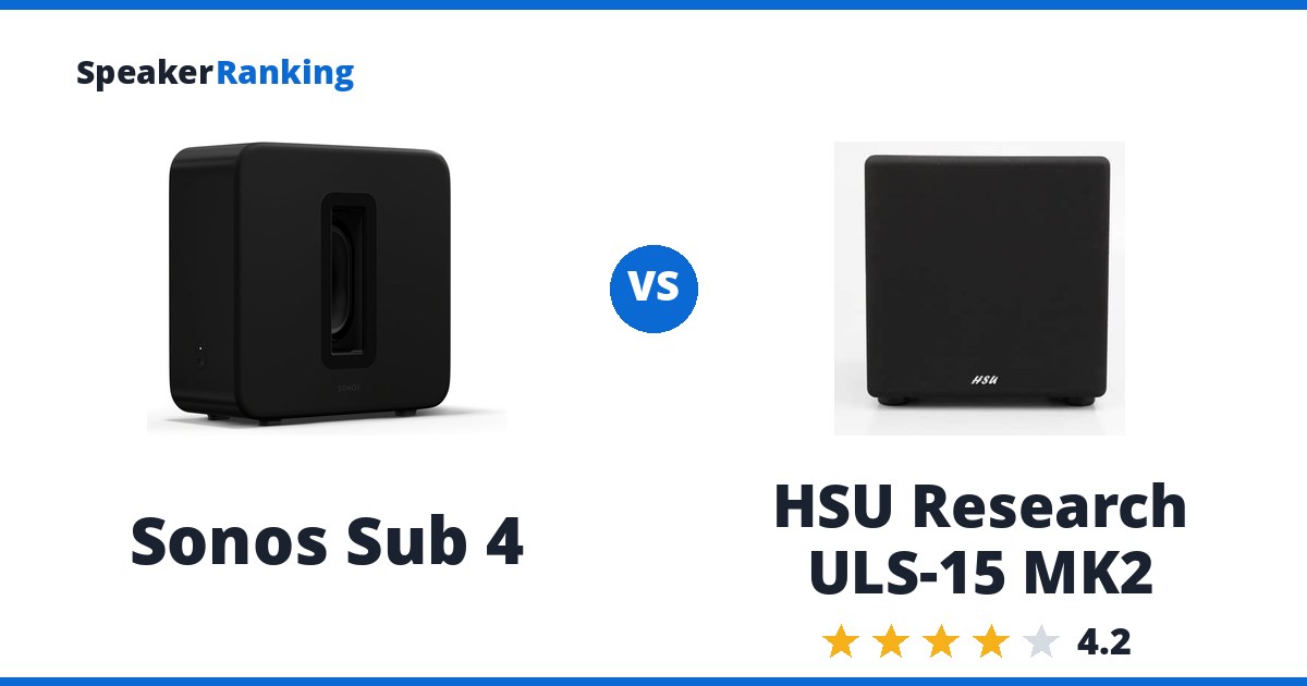 Sonos Sub 4 vs HSU Research ULS-15 MK2