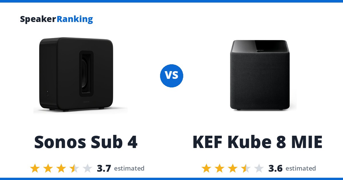 Sonos Sub 4 vs KEF Kube 8 MIE