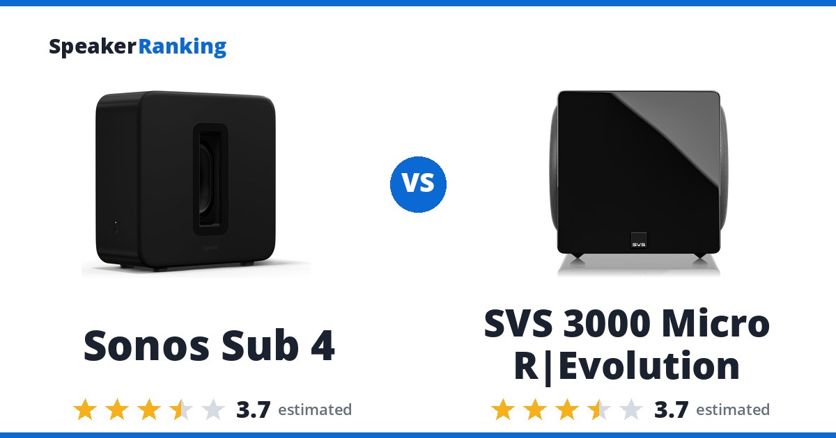 Sonos Sub 4 vs SVS 3000 Micro R|Evolution
