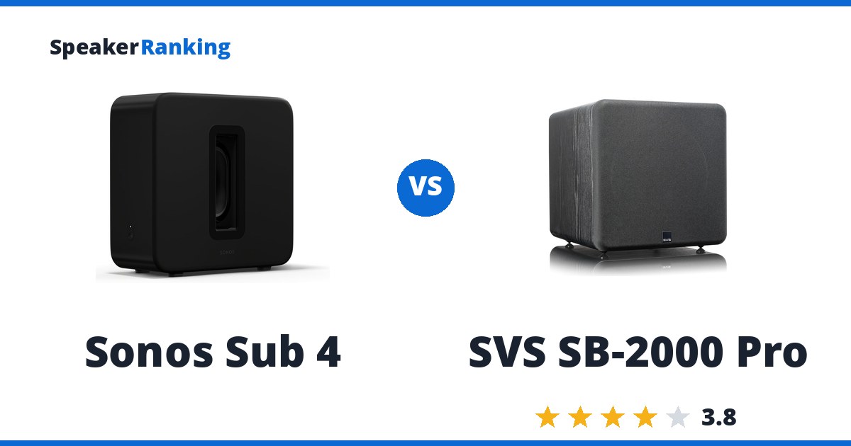Sonos Sub 4 vs SVS SB-2000 Pro