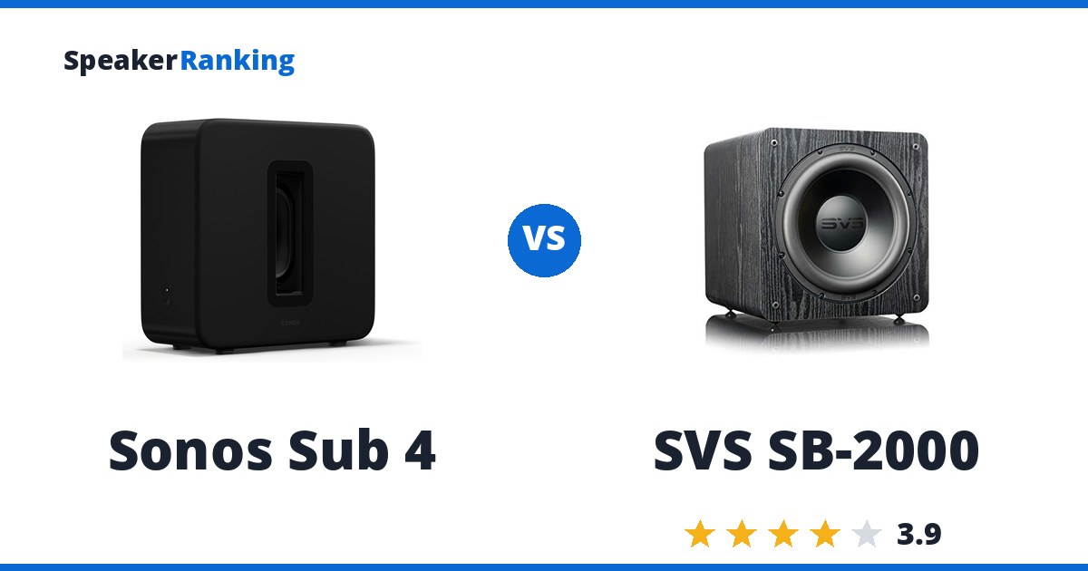 Sonos Sub 4 vs SVS SB-2000