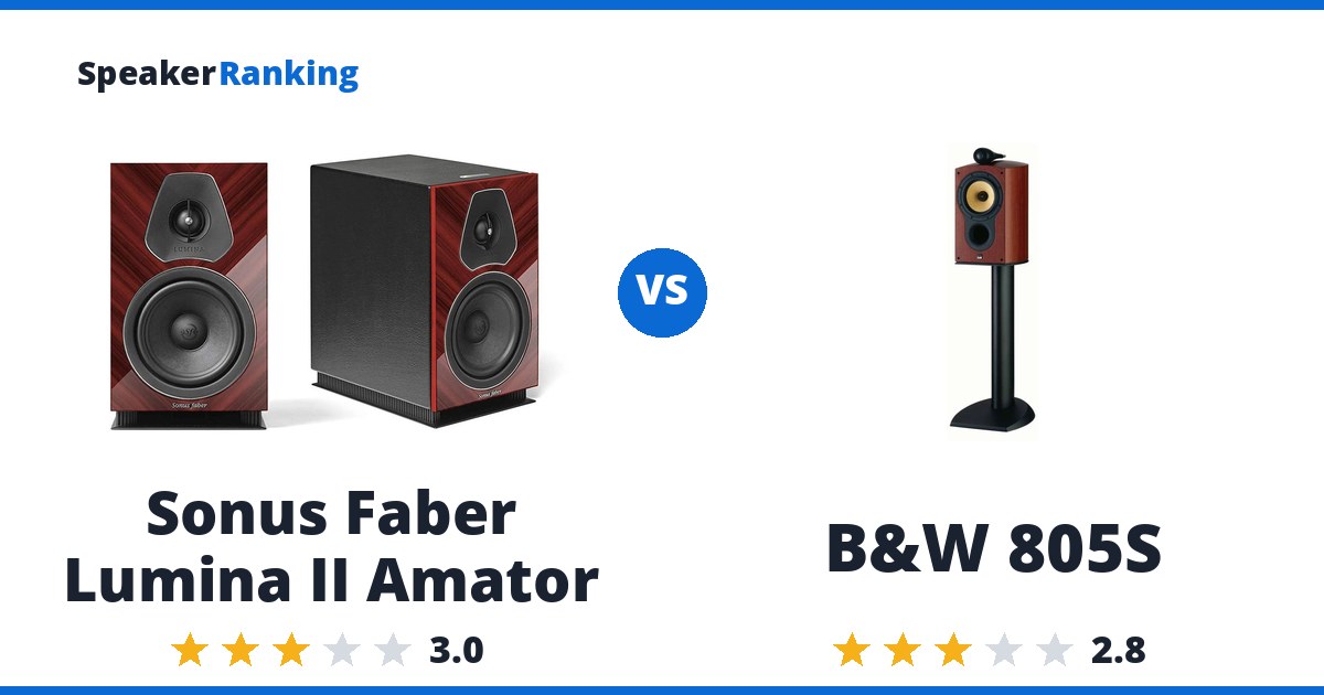 Sonus Faber Lumina II Amator vs B&W 805S
