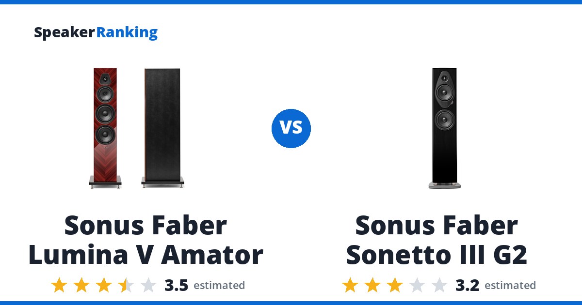 Sonus Faber Lumina V Amator vs Sonus Faber Sonetto III G2