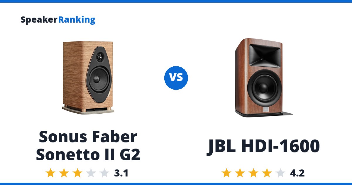 Sonus Faber Sonetto II G2 vs JBL HDI-1600