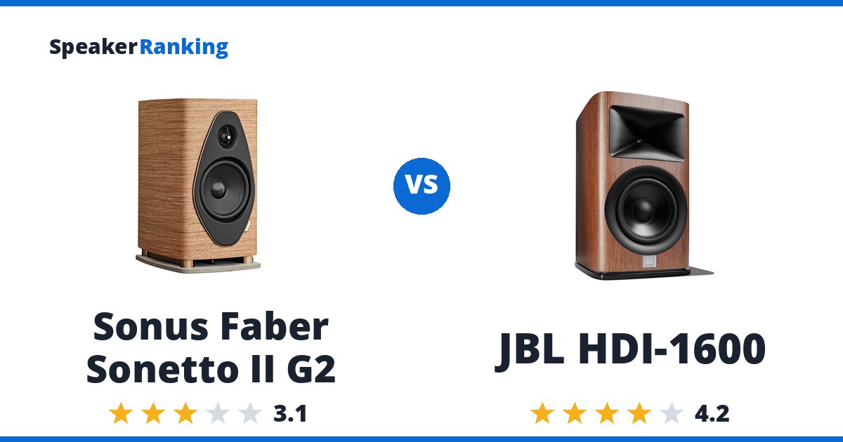 Sonus Faber Sonetto II G2 vs JBL HDI-1600
