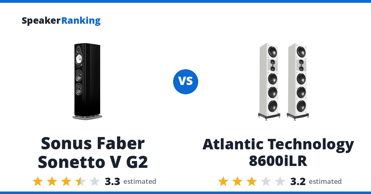 Sonus Faber Sonetto V G2 vs Atlantic Technology 8600iLR